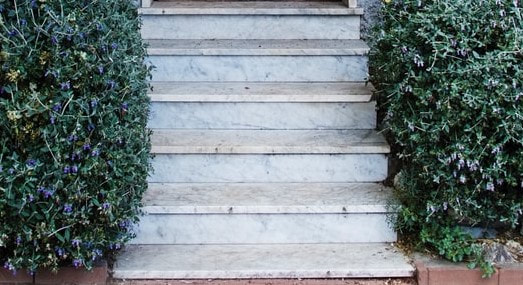 Our client requested to have marble like concrete stairs installed for them. The decorative concrete goes very well with the decor of the home.