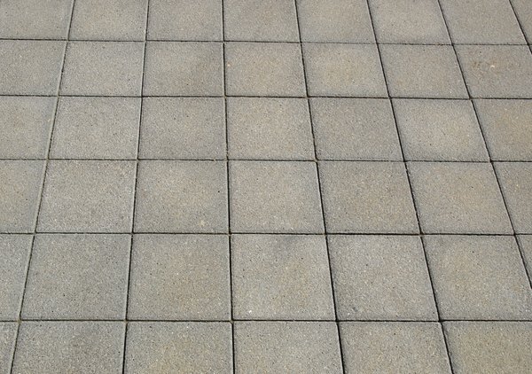Stamped concrete sidewalk was installed for one of our commercial clients.